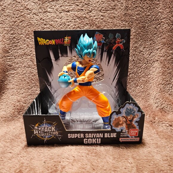 Bandai Namco Attack Collection Dragon Ball Super Saiyan Blue Goku Action Figure - Picture 2 of 7